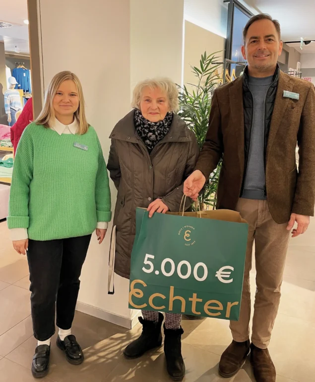 Echter Mode Wohnen Blog Verantwortung Spendenuebergabe Murnau